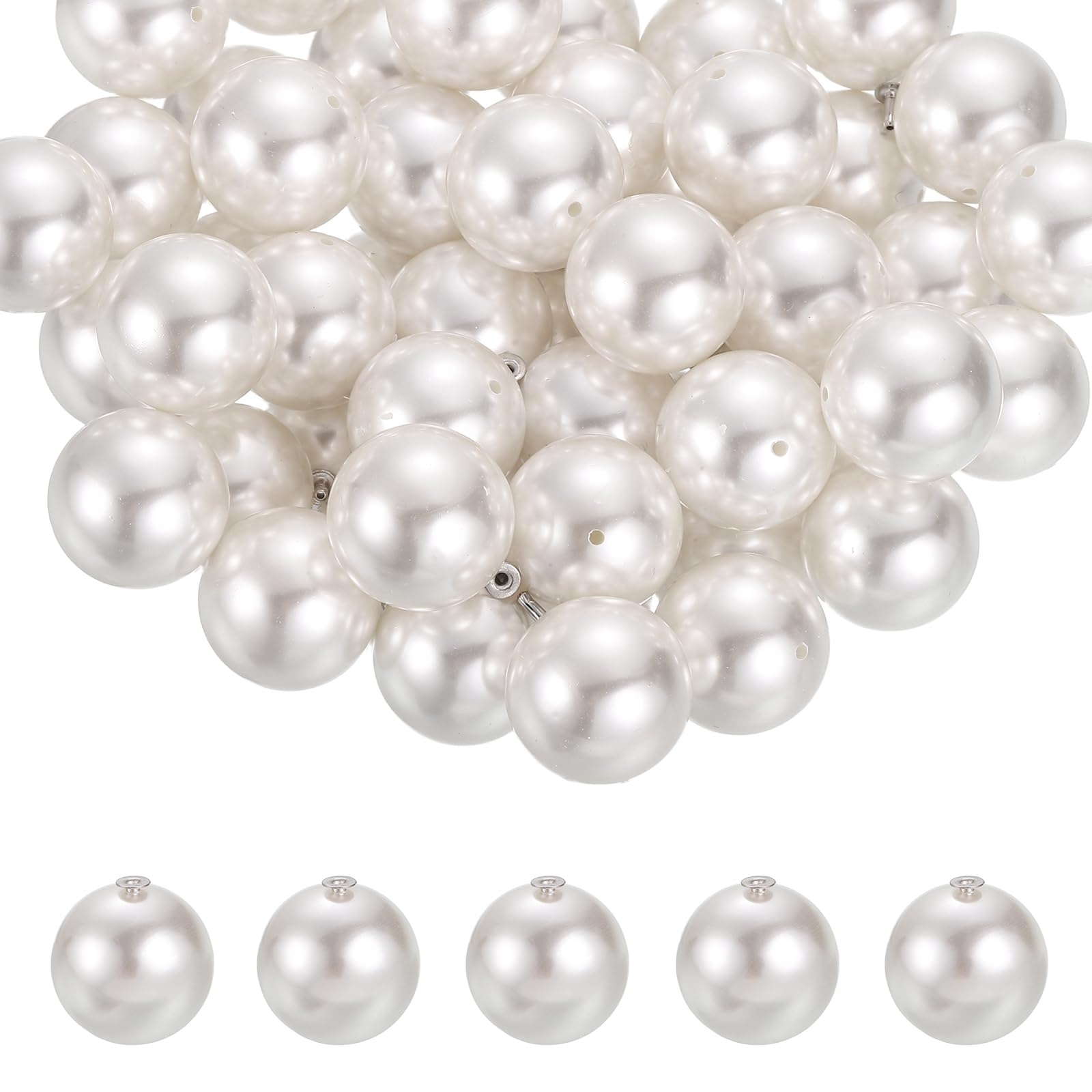PATIKIL 20mm Pearl Rivet Studs
