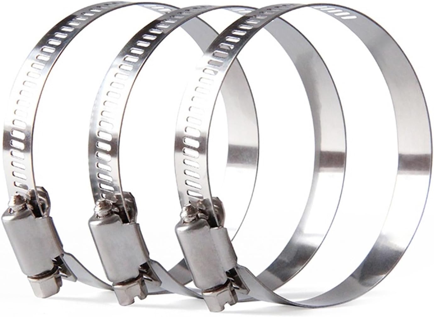 1pcs Hose Clamp Adjustable Drive Hose Clamp Fuel Line Worm Size Clip Hoop(46-70)