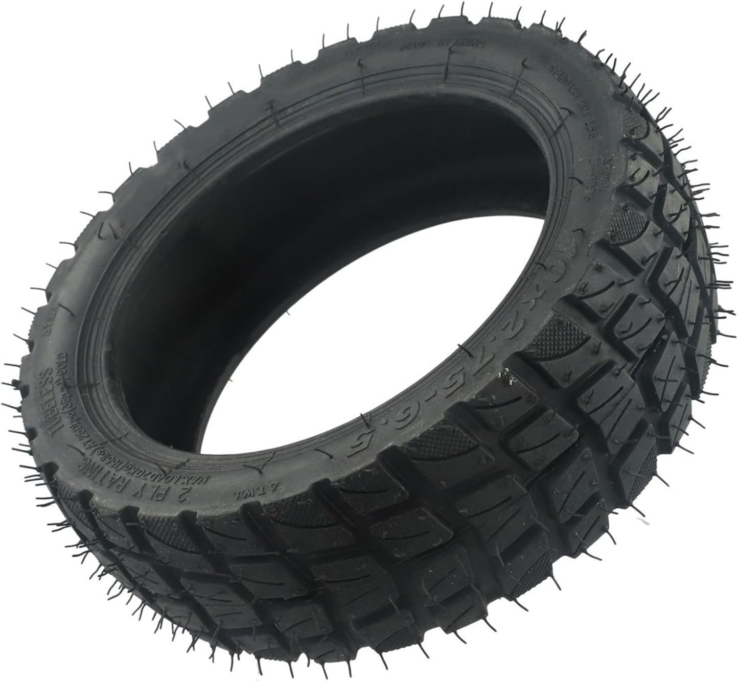 10 Inches Off-Road Vacuum Tire Electric Scooter, Tubeless Wider and Thicker Tires, Non-Slip Spare Wheels for Scooter, 10x2 75/6 5 Size(1pc)
