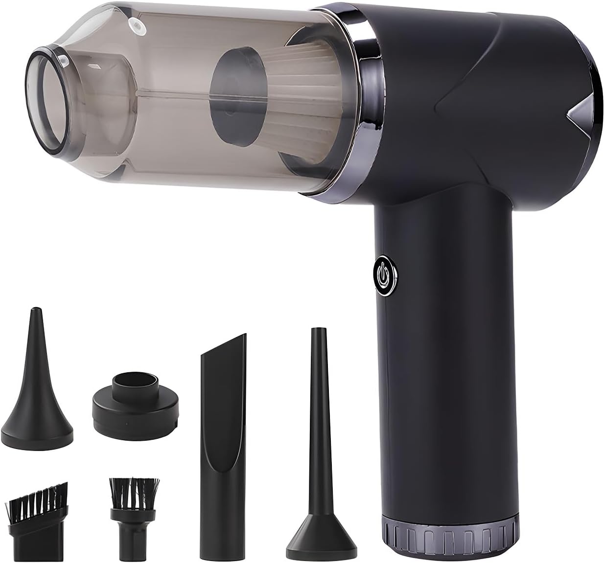 Noise Decreased Handheld Auto Vacuum 12500Pa Strong Absorption Power Mobile Action Chip Upgraded for Car and Home Maintenance Car Vacuum Mobile Plan