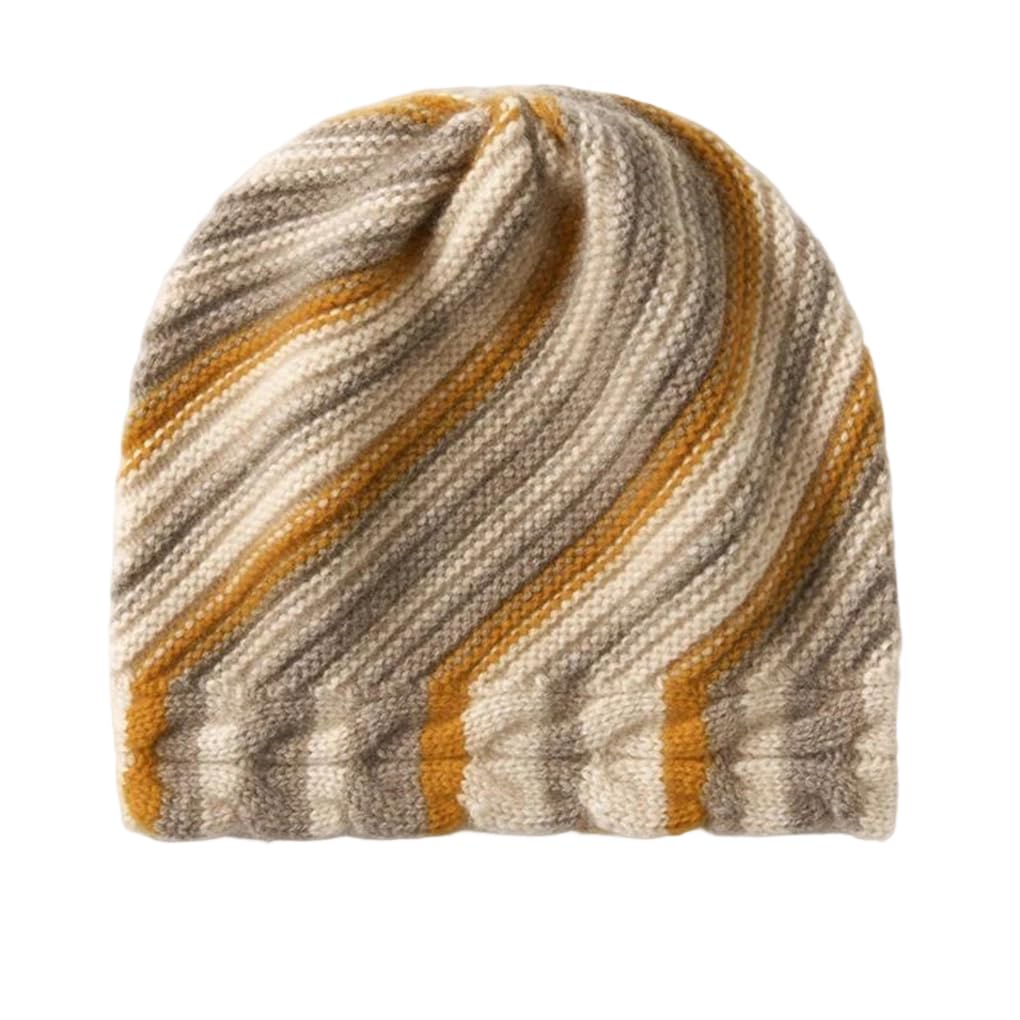 Bonnet en cachemire femme tricoté, isolation thermique douce et chaude
