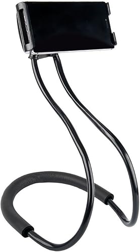 NCElec 011 Cama de escritorio con célula de cuello, soporte para bicicleta y motocicleta, soporte perezoso para teléfono móvil (negro)