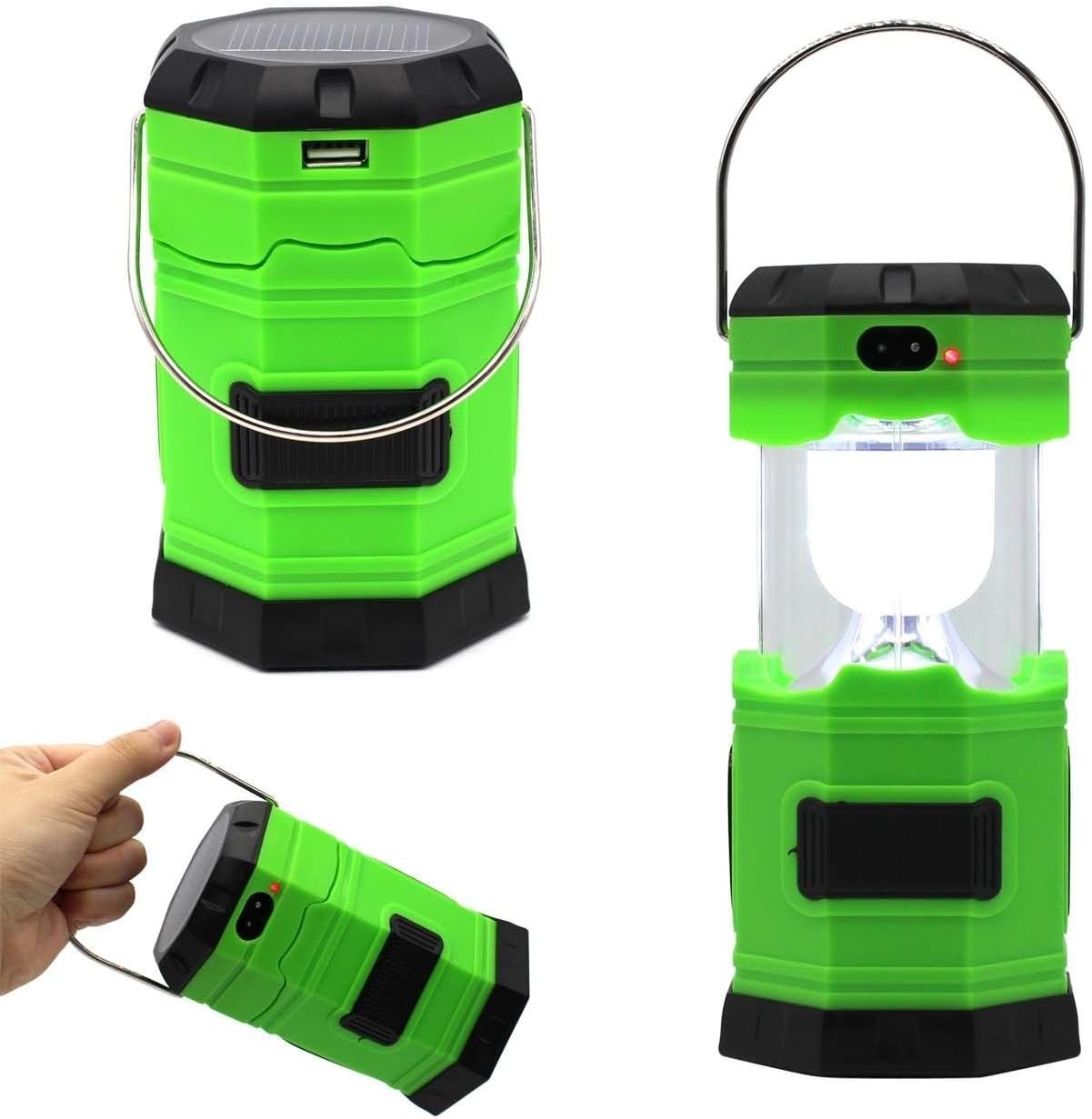 Ultra Bright Solar Rechargeable Collapsible LED Camping