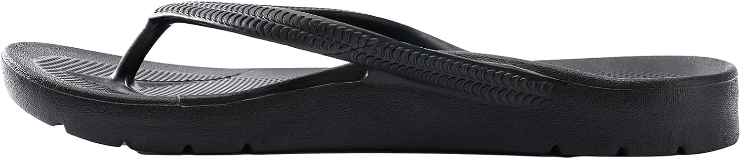 Flip Flops for Women and Men with Arch Support Comfortable Recovery Slide Sandals Slip Resistant Shower Shoes Walking Thong Sandals Lightweight and Soft Footbed Slides Flip Flops - Image 4
