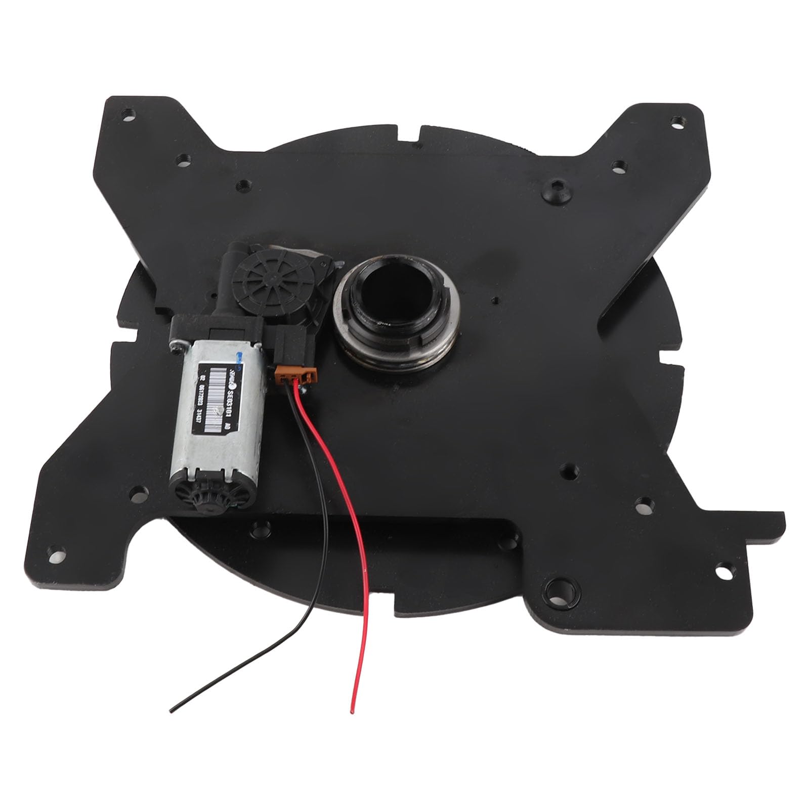Dilwe Podstawa Obrotowa Siedziska do Samochodu Kempingowego Elektrycznie Obracana Podstawa Siedzenia Stal Węglowa Obrót o 360 Stopni 340 X 320 Mm Pilot Zdalnego Sterowania do Samochodów Ciężarowych