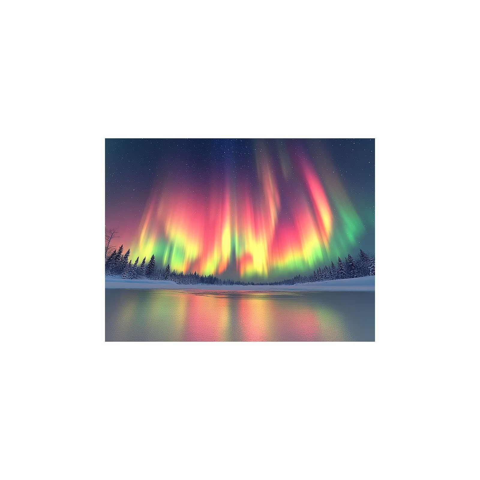 Luminescencja Malowanie według numerów Dorosłych Aurora, płótno do malowania według numerów 135 x 100 cm, zestawy do malowania kreatywnego hobby dla dorosłych gwiaździste niebo, luminescencja