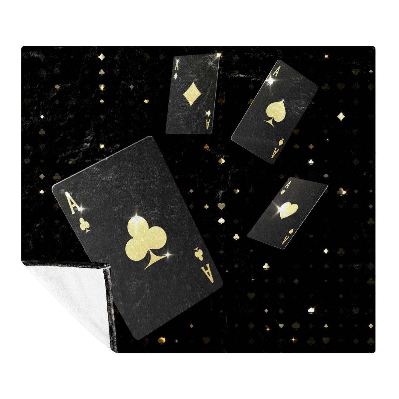 Couverture polaire poker pour vos soirées canapé et moments de détente lit