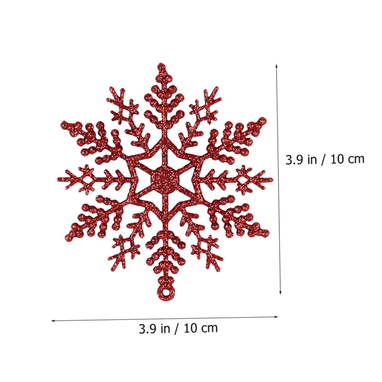 Toyvian 72stücke Weihnachtsbaumdeko Rote -Schneeflocken Ornament Für Festliche Weihnachtsdekoration Für Winterpartys Und -projekte
