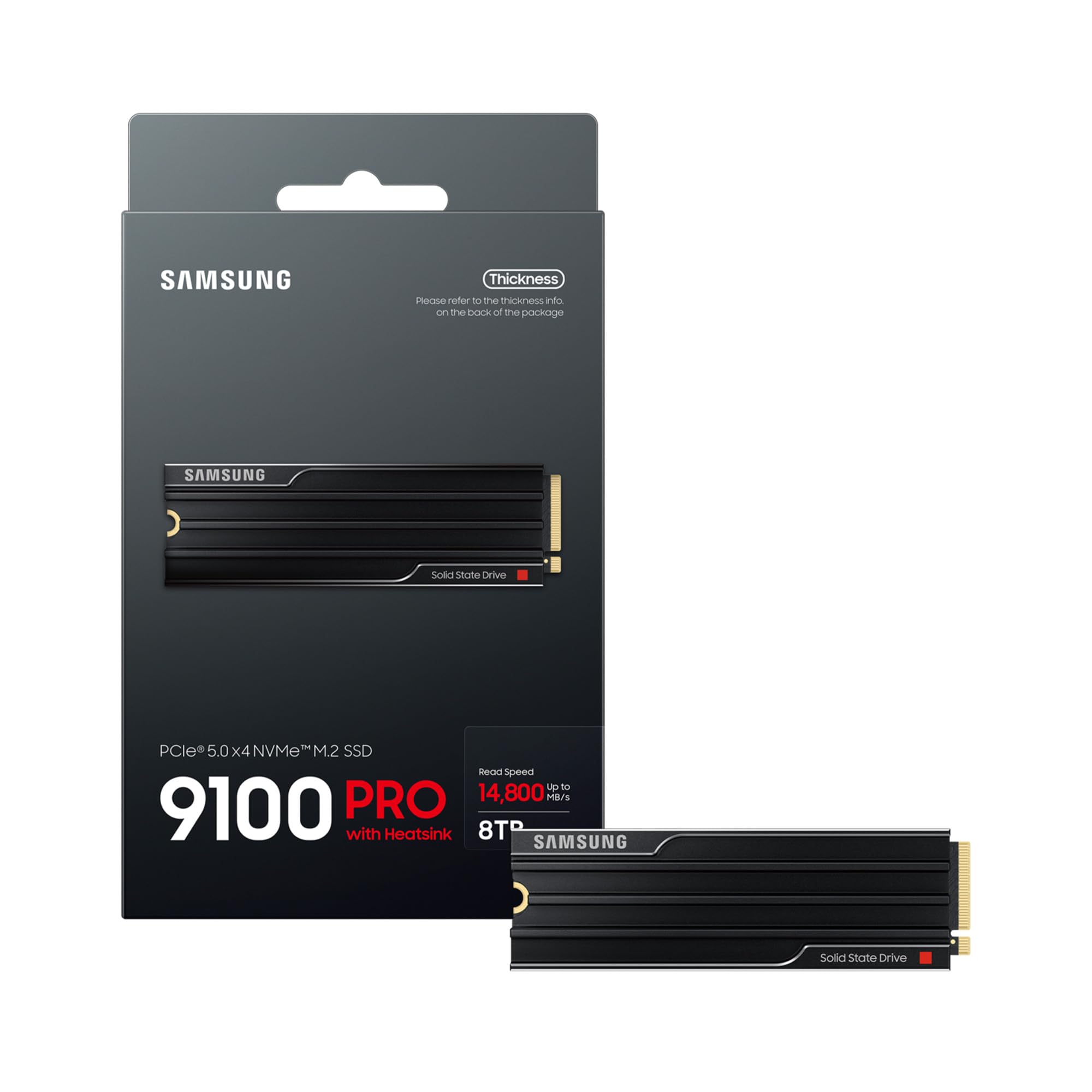 Samsung Memory MZ-VAP8T0CW 9100 PRO 8TB Internal SSD with Heat
