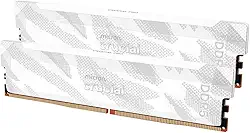 Crucial Kit Pro DDR5 RAM 32GB (2x16GB), 6400MHz CL32, Overclocking Desktop Gaming Memory, Intel XMP 3.0 e AMD Expo compatível, branco - CP2K16G64C32U5W