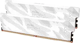 Crucial Kit Pro DDR5 RAM 32GB (2x16GB), 6400MHz CL32, Overclocking Desktop Gaming Memory, Intel XMP 3.0 e AMD Expo compatível, branco - CP2K16G64C32U5W