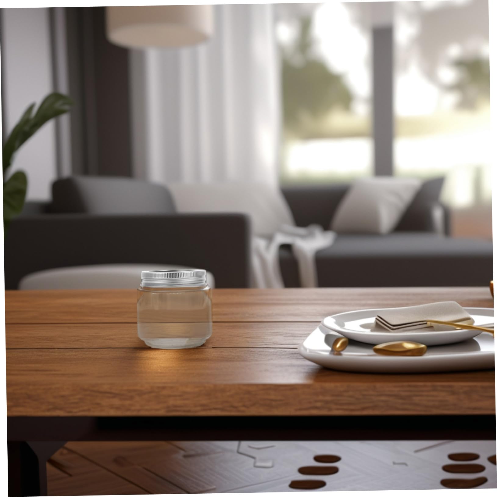 Cabilock 6stücke Luftdichte Aufbewahrungs-gläser mit Deckel Kleine Einmachgläser aus Glas Transparent mit Luftdichtem Verschluss für Salate Gelees und Mehr