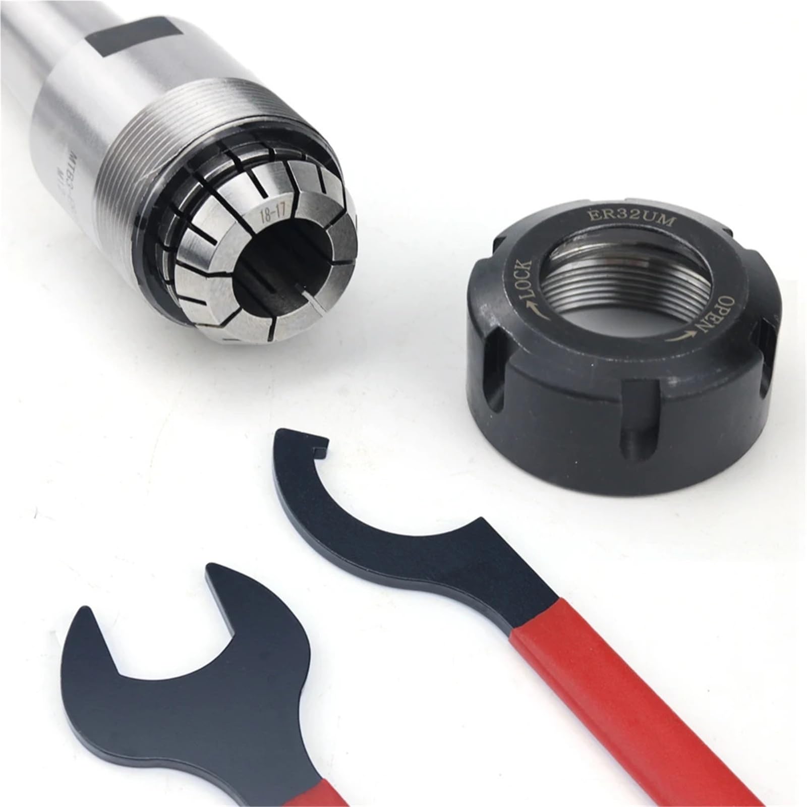 1 zestaw tulejek sprężynowych ER25 ER32 9 szt. z MTB2/MTB3 MT2/3 Morse stożek uchwyt stożkowy do tokarki CNC (MTB2-ER32 (9 szt.)