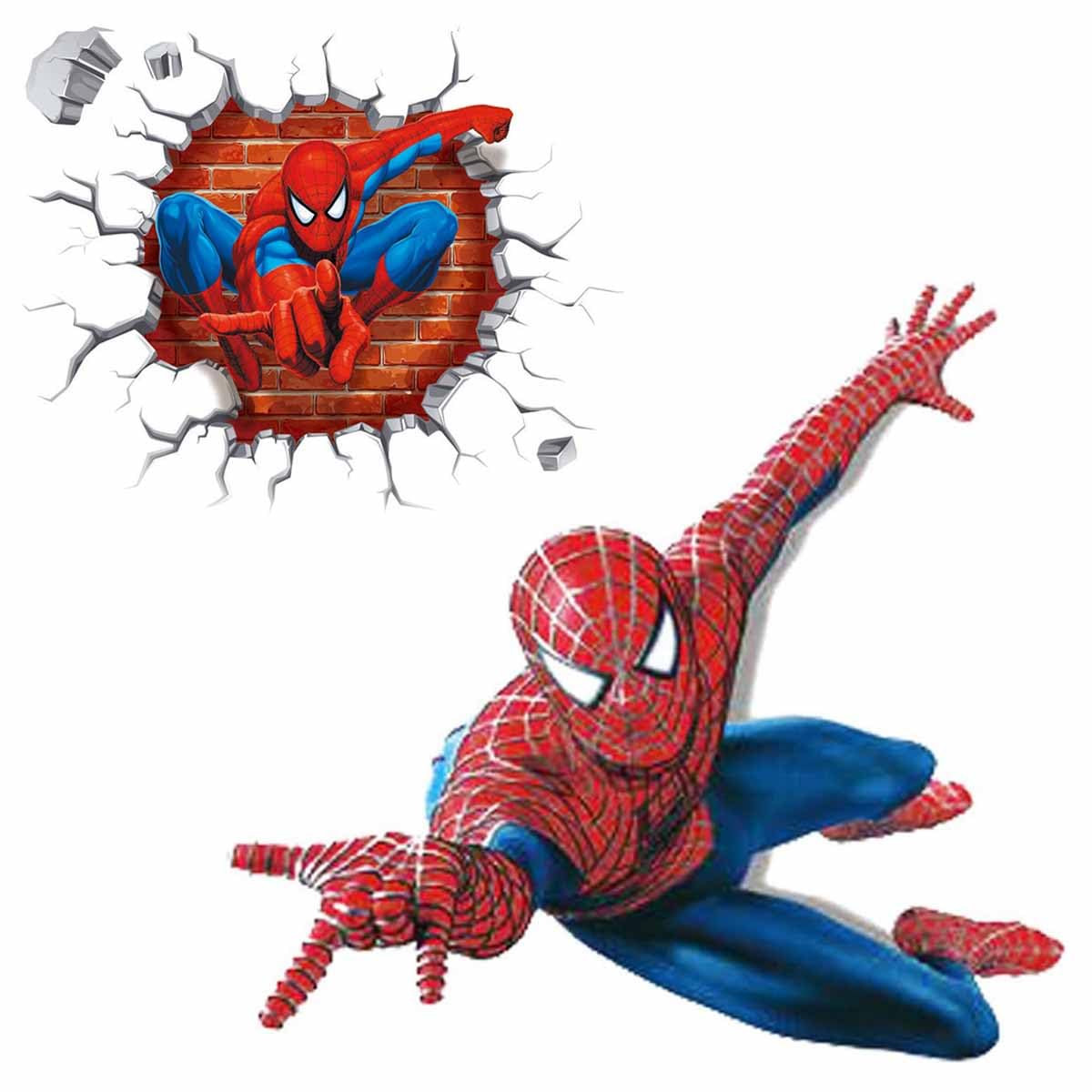 Winhappyhome 2 Piece Set 3D Cartoon Pattern Wall Sticker Home Decor Decals Waterproof Removable Children Bedroom Living Room Background (A+B)