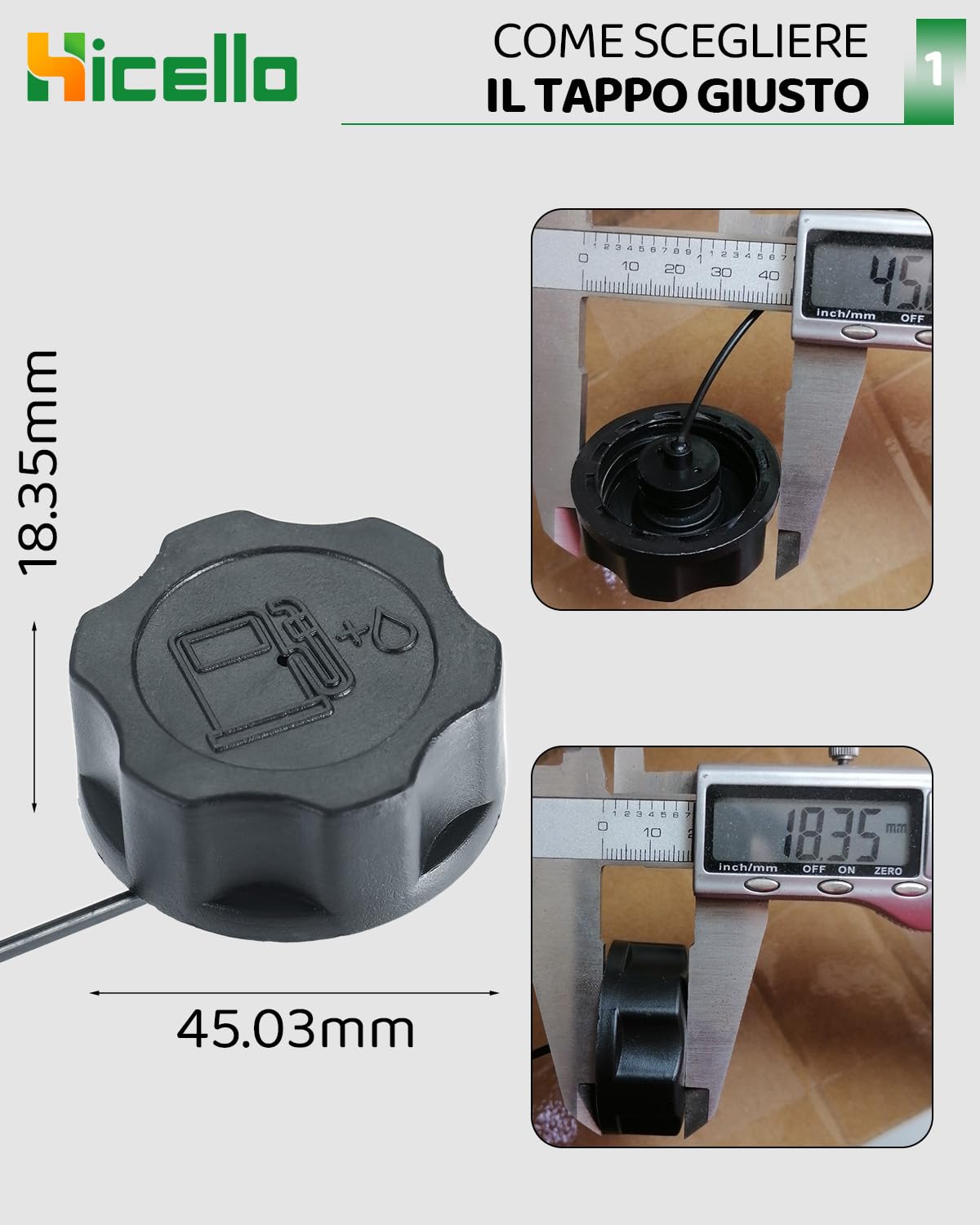 Tappo Serbatoio Carburante Per Decespugliatore - Ricambio Plastica Per Modelli 139/40-5/140 - Foto 13