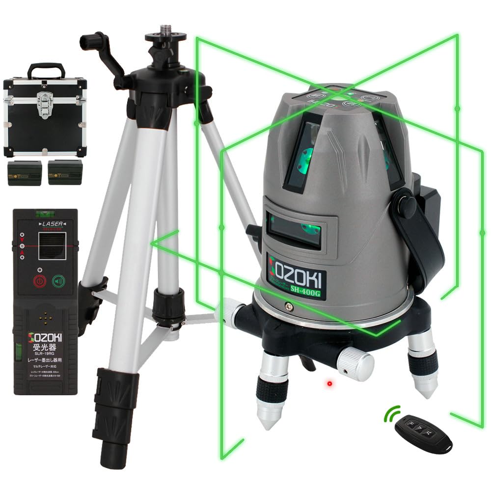Amazon | SOZOKI レーザー墨出し器 SH-400GRC 【受光器・三脚