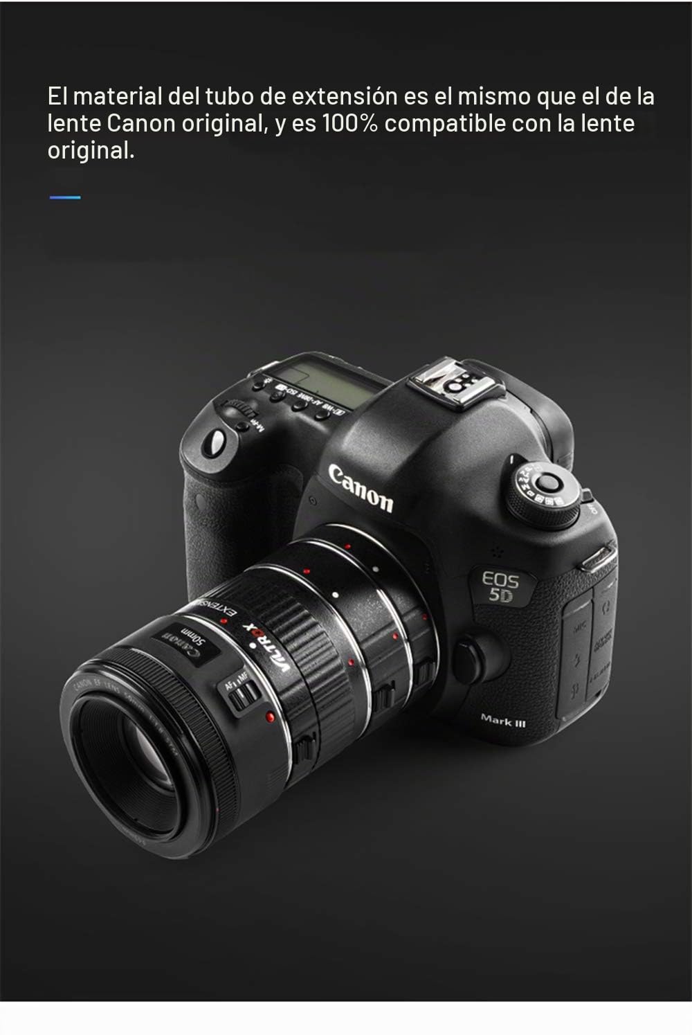 VILTROX DG-C Tubo de Extensión Macro Enfoque Automático para Canon EF EF-S Lente EOS 1100D 700D 650D 5D 6D 7D