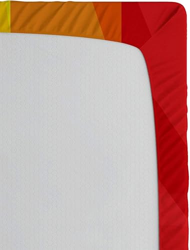 Miniatura 5 de Ambesonne Pride Fitted Sheet, People Celebrating International Day for LGBT Community Colorful Striped Design, Bed Cover with All-Round Elastic Deep