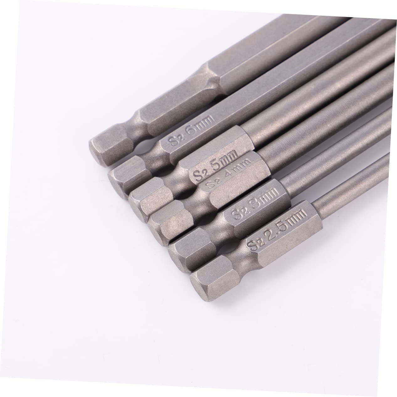 SHINEOFI 3 Set Punta Esagonale Magnetico Vite Spogliato Estrattore Di Bulloni Rotti Argento 6 Pezzi * 3