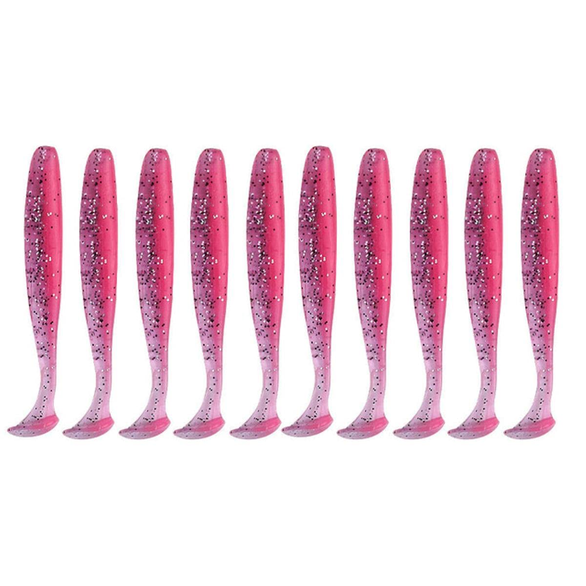 50 Pcs/Lot 7cm 10cm Leurre Doux Shad Wobbler Appât en Silicone Ver De Mer Streamer Silicone Leurre Spinnerbait Accessoires-50 pcs, Chine, 50 pcs 10 cm