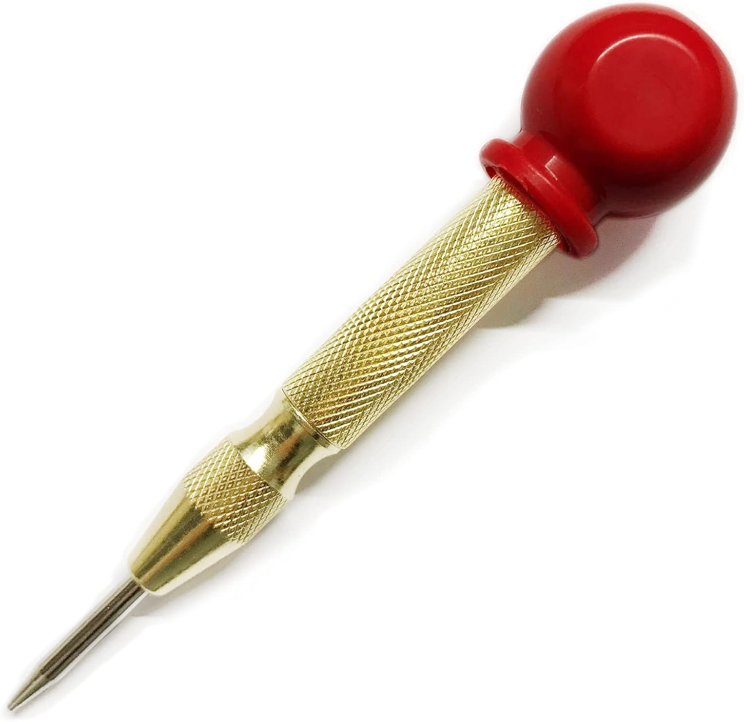 Center Punches Gold Black Steel Spring Loaded Center Hole Punch with