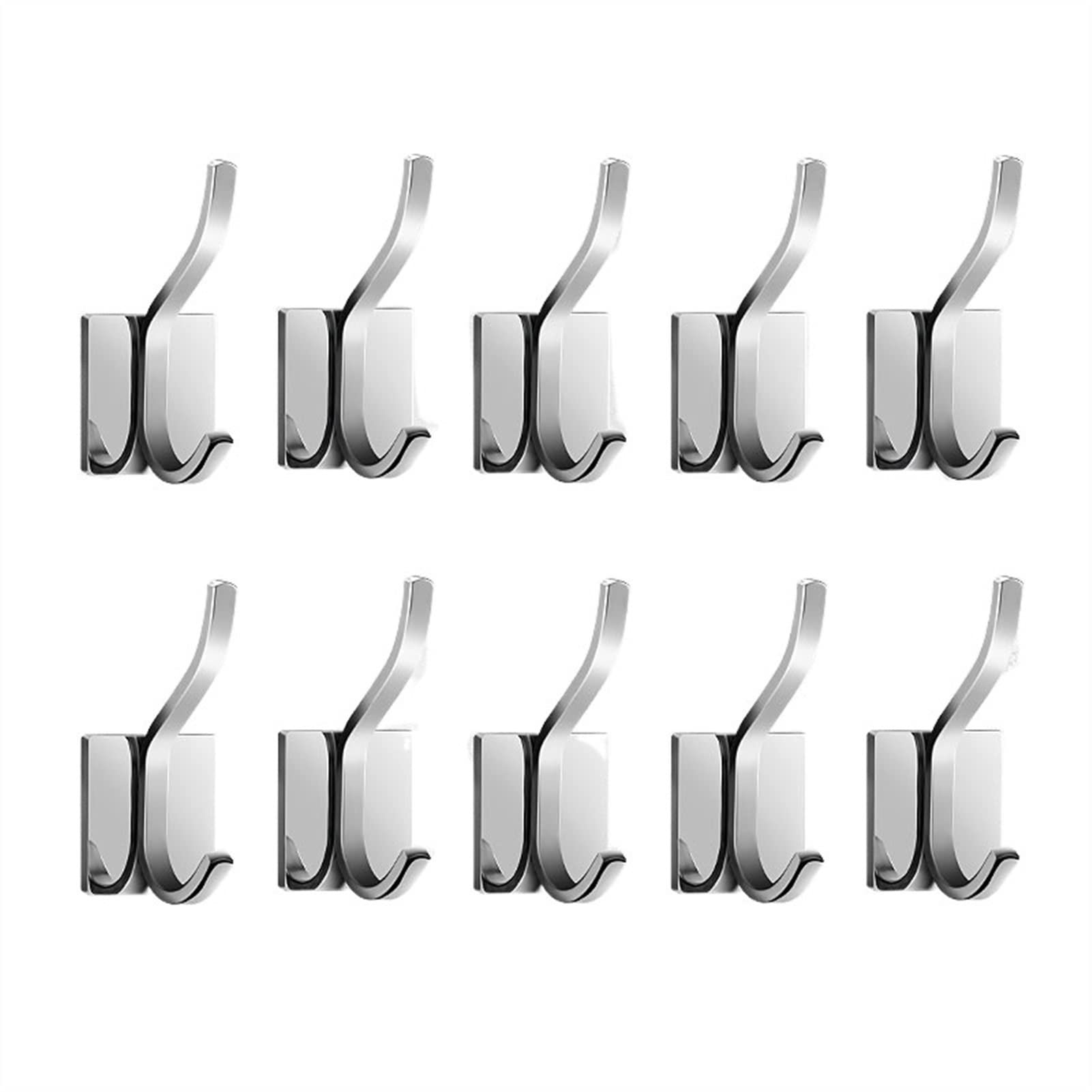 Percheros Para Colgar Abrigos Appendiabiti da parete, appendiabiti da parete, gancio in acciaio inox, appendiabiti da parete, argento, appendiabiti senza perforazione Perchero Para Colgar Bolsas(A)