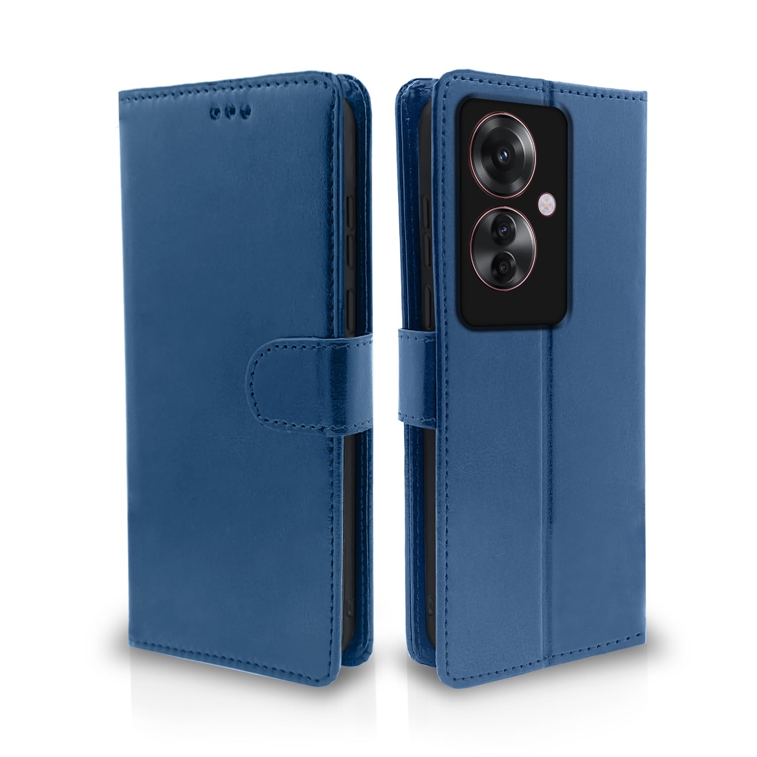 Pikkme Oppo F25 Pro 5G Flip Cover Leather Finish | Inside TPU with Card Pockets | Wallet Stand and Shock Proof | Complete Protection Flip Case (Blue) (B0CX8FPKQZ) Amazon Price History, Amazon Price Tracker