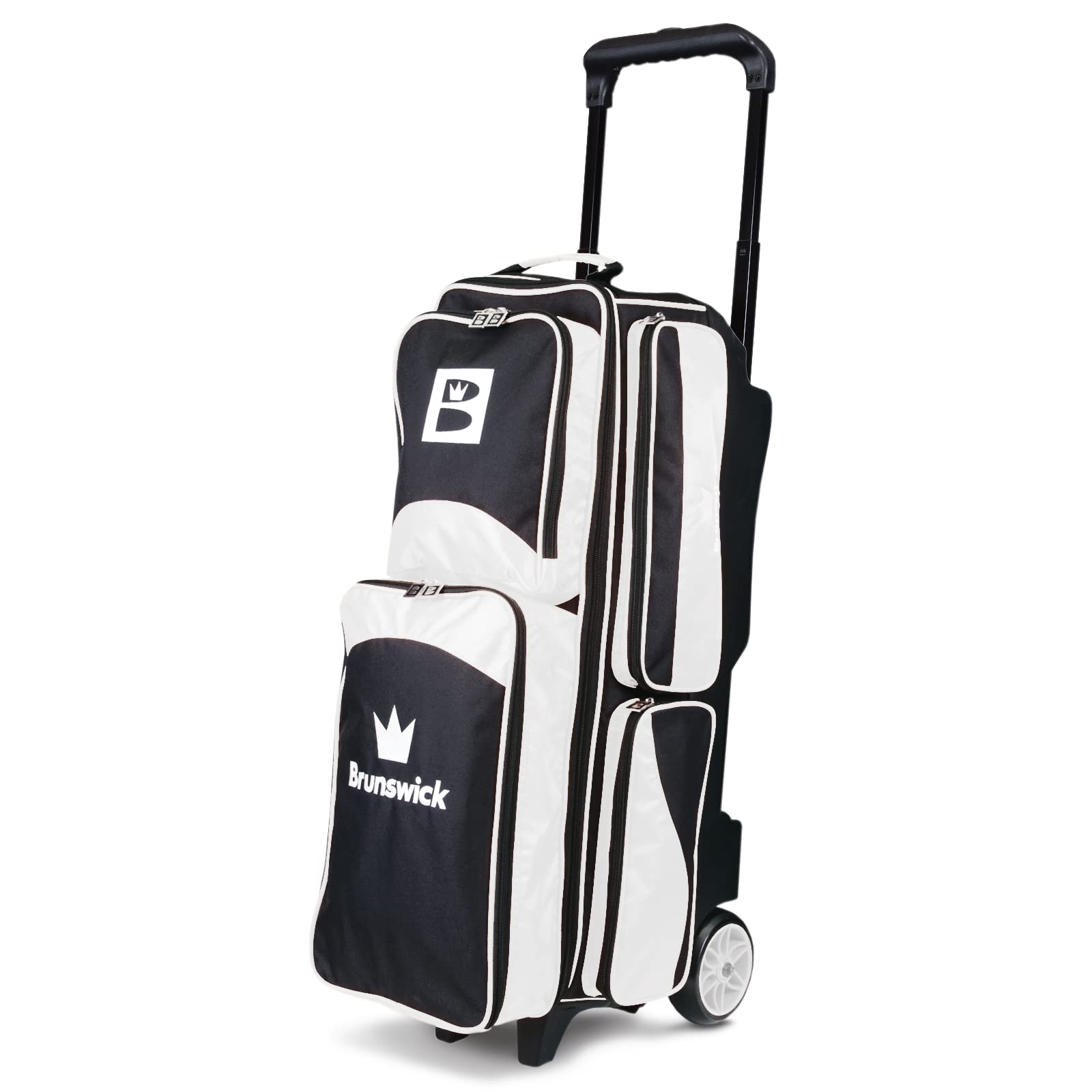 Brunswick Edge Ball Triple Roller Bowling Bag White Desertcart