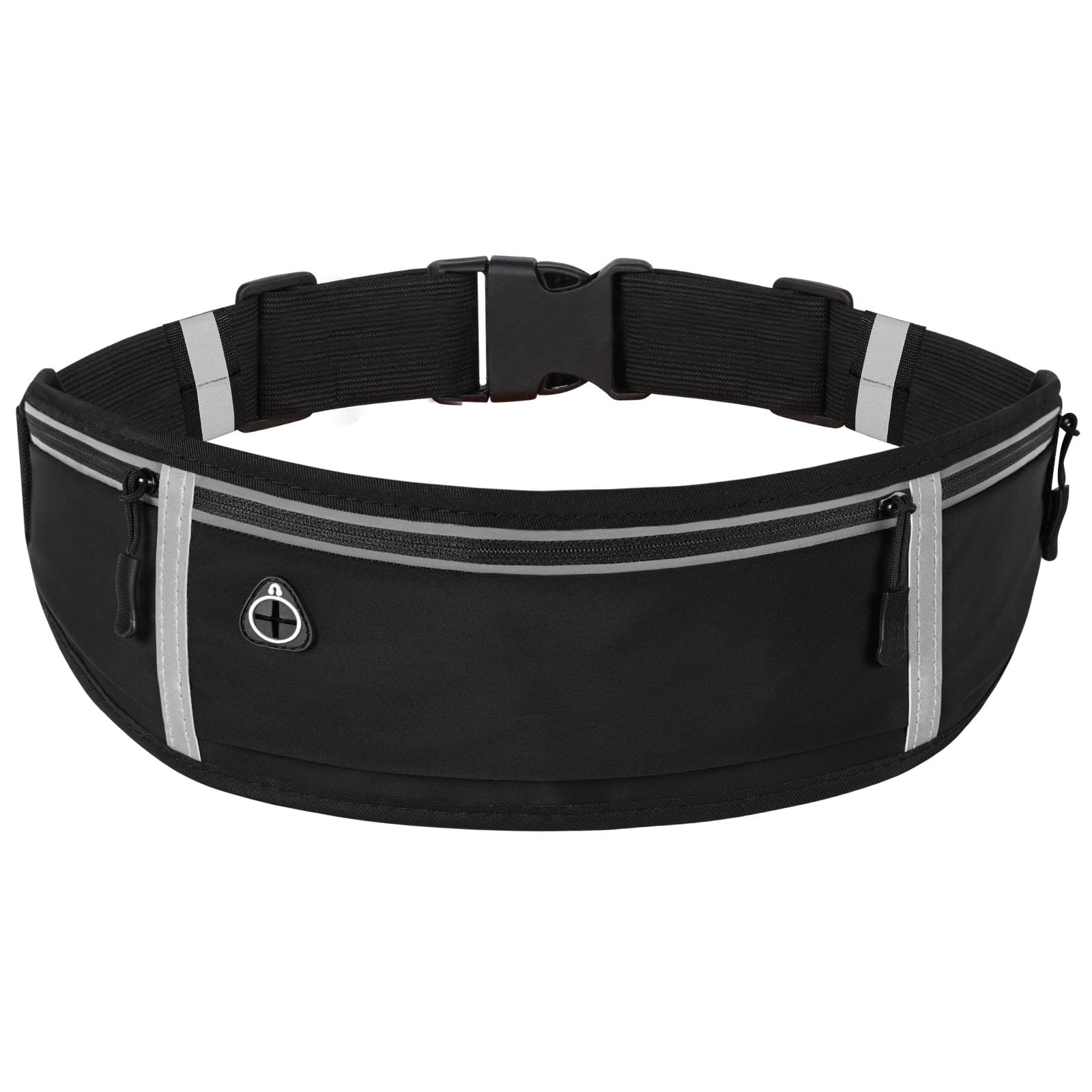 Flintronic Running Belt, Ultra Slim Money Running Bag, Lightweight Fanny Pack Multi-Pocket Bumbags, Waterproof Bag with Headphone Hole, Adjustable Pouch for Workouts, Cycling, Walking