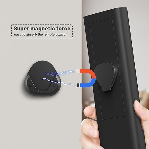 Miniatura 2 de JUMEIHUI Paquete de 6 Soportes Magnéticos para Control Remoto de Montaje en Pared, Organizador de Control Remoto de TV Conveniente y Elegante para