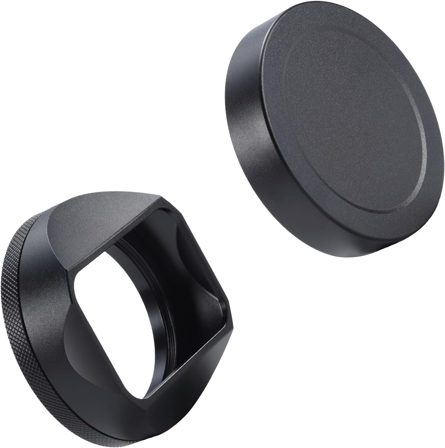 Metal Lens Hood Shade with Lens Cap for Nikkor Z 40mm F2，for Nikkor Z 28mm f/2.8，Compatible with 52mm UV Filter (Aluminum Alloy-Black)
