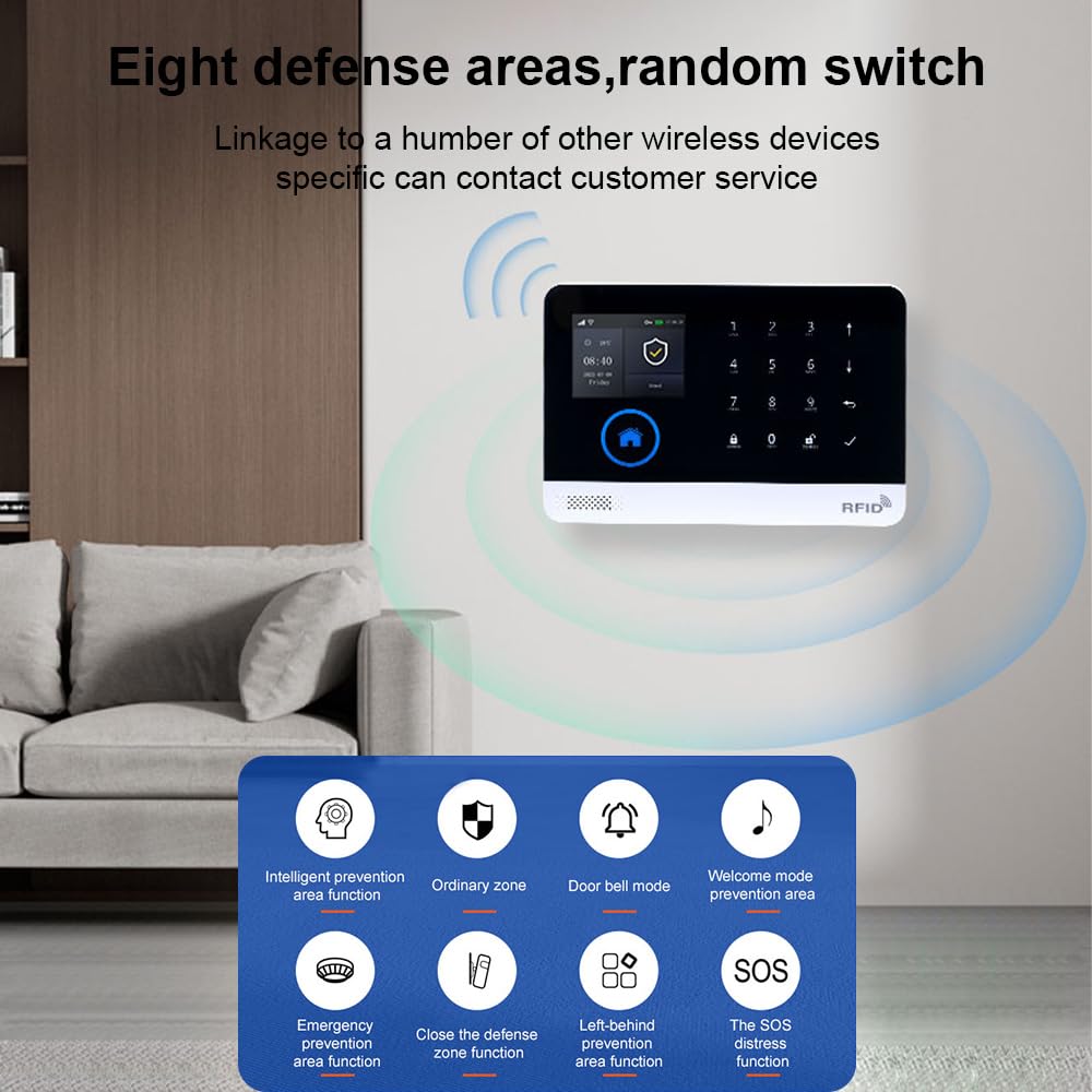 Inalámbrico de Alarma para el Hogar con Comunicación Avanzada para Mayor Seguridad y Comodidad el Hogar de Seguridad