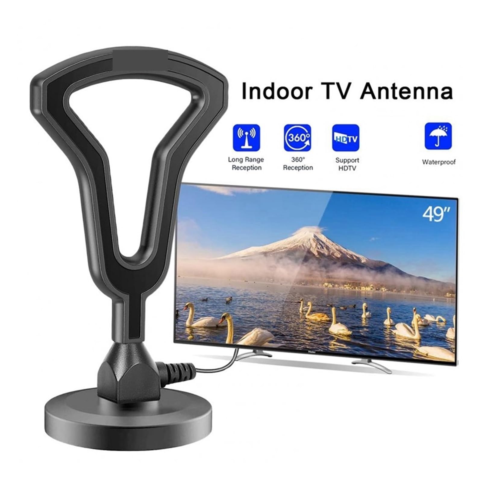 Amplificatore Universale For Antenna HDTV, Ricezione Del Segnale Ad Alto Guadagno E Bassa Latenza For Migliorare La TV Digitale Interna Copertura più ampia