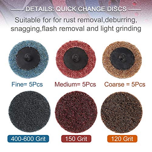 Sourcing map Dischi Abrasivi Superficie Roll Lock