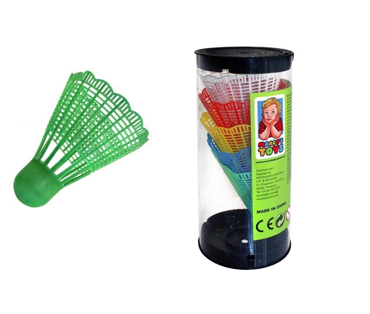 Volani da Badminton confezione da 5 Volano Volani da BAdminton Lattina da 5 Pezzi Volani da Badminton in Plastica Colorata Palline Volano Portatili Set Palline per Badminton Bambini e Adulti