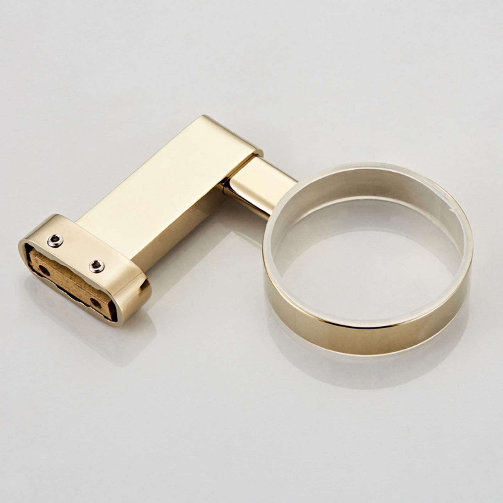 Jabonera de Pared, jabonera, jabonera de latón for Pared de Ducha, jabonera Moderna montada en la Pared con Plato de cerámica, jabonera Concisa for baño, Cocina, Dorado