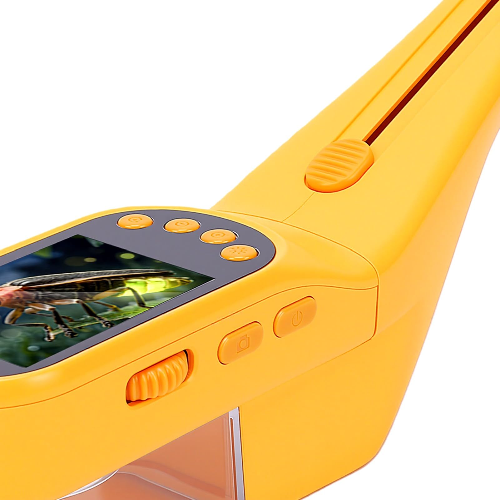 Digitales Mikroskop für Kinder, 2,4-Zoll-IPS-Bildschirm 500X | Foto-Videoaufzeichnung, 8 LED-Leuchten, 4 Helligkeitsstufen, USB-PC-Freigabe, für MINT-Lernen, Erkundung Im Freien