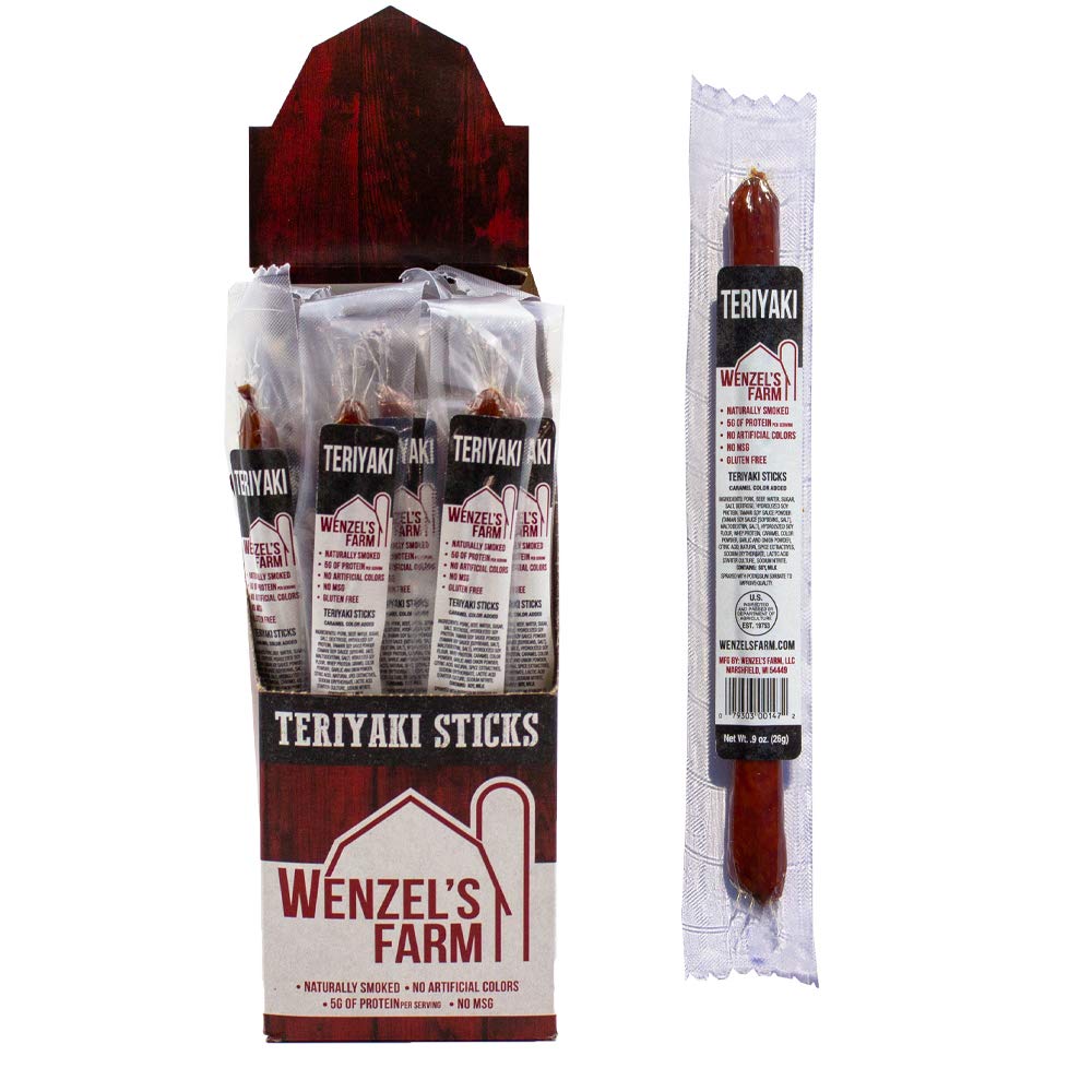 Wenzel's Farm Teriyaki Sticks Snack Sticks Flavorful