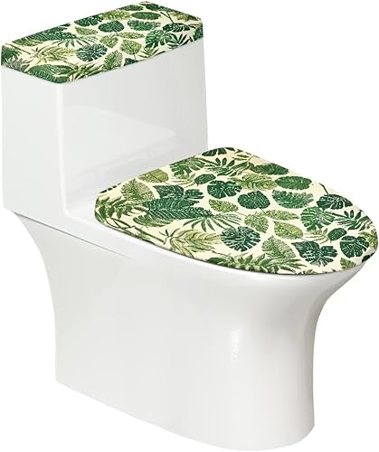 Vista 138 de Fundas antideslizantes para tapa de inodoro y tanque del Día de San Patricio, fundas elásticas para tapa de inodoro, accesorios de decoración de St.