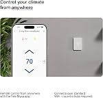 Mysa Thermostat intelligent LITE pour chauffages électriques de base 26% sur Chauffage WiFi Programmation 7-Day Calendrier HomeKit, Alexa, Google 120V-240V