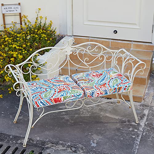 Jmgbird Outdoor Chair Cushions 19 X 19 Inch, Set Of 2 Outdoor Seat Cushions For Patio Furniture, Water Resistant Square Corner Patio Cushions For Garden Sofa Couch Chair Pads With Adjustable Straps #TOP4