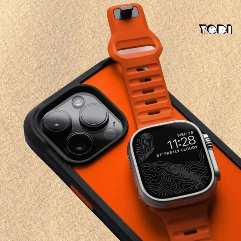 Image of YODI Straps Compatible with Apple Watch 41mm /40mm /38mm, Watch Band Soft Silicone Strap for iWatch Ultra Series 9 /8 /7 /6 /5 /4 /3 /2 /1 SE