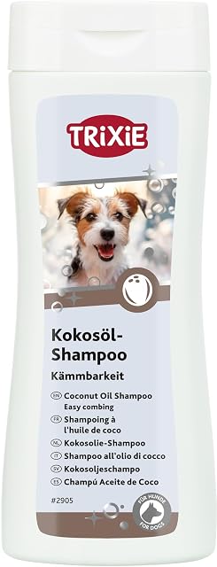 Trixie Champú con Aceite de Coco, Pelo Largo, 250 ml, Perro