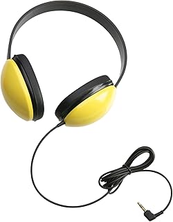 Califone 2800-YL Listening First Stereo Headphones, Yellow