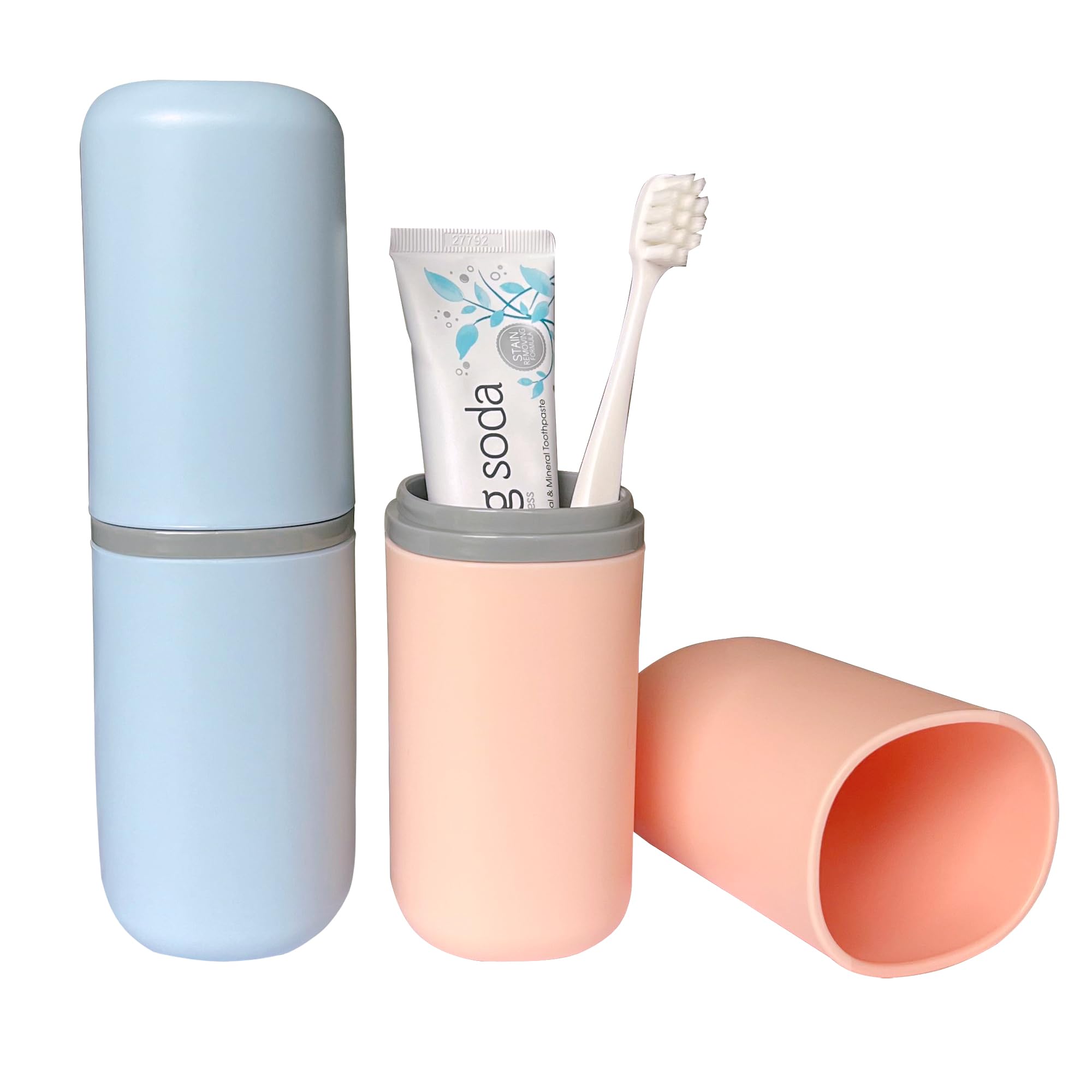 2 Fundas de Viaje para cepillos de Dientes, Funda portátil multifunción para Cepillo de Dientes eléctrico, Adecuado para Negocios, Camping, Viajes o Uso Diario