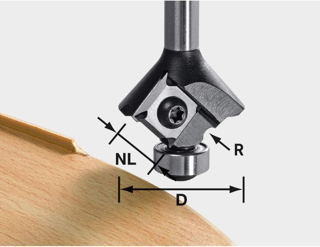 Festool 499808 3mm Radius Router Bit for Edge Banding