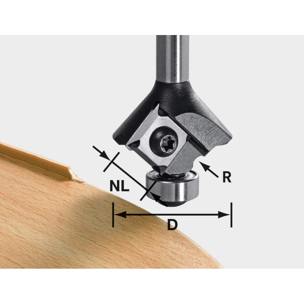 Festool 499808 3mm Radius Router Bit for Edge Banding