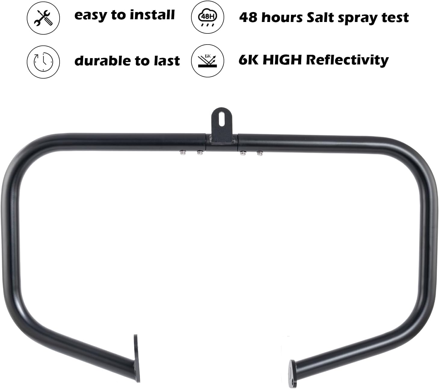 Kinglemc Crash Bar Engine Guard Highway Bar for Harley Softail Classic Nostalgia Springer 1987-1999 (Black)