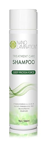 Miniatura 1 de Nano Lamination Keratin - Champú para el cuidado del cabello de 9 onzas, champú para el cabello sin sulfatos ni parabenos, champú de colágeno para