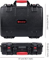 Vista 5 de Smatree Funda de transporte impermeable de 17.6L compatible con DJI Mavic 2 Pro/DJI Mavic 2 Zoom Fly More Combo con control remoto